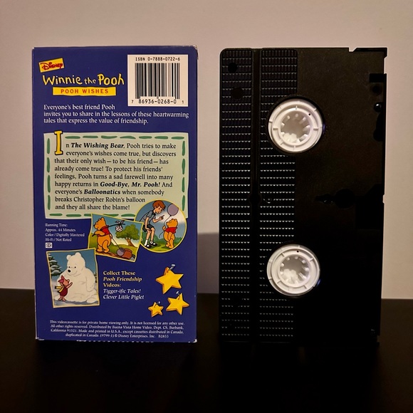 Disney’s Winnie the Pooh ‘Pooh Wishes’ VHS - Picture 2 of 2